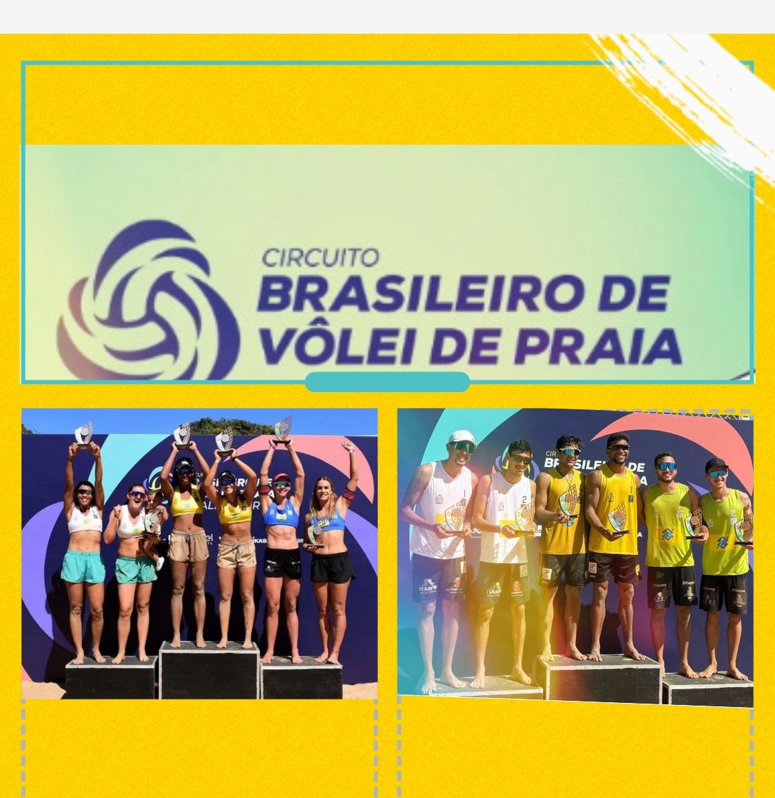 Campeões da Etapa Challenger do Brasília Open de Vôlei de Praia
