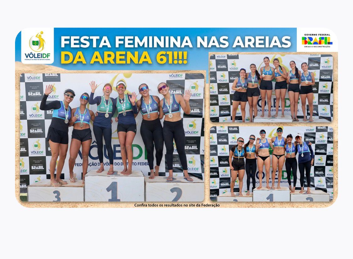 VÔLEI DE PRAIA DO DF REÚNE CERCA DE 250 ATLETAS EM QUATRO DIAS DE FESTA, GARRA E AMIZADE NA ARENA 61 EM ÀGUAS CLARAS